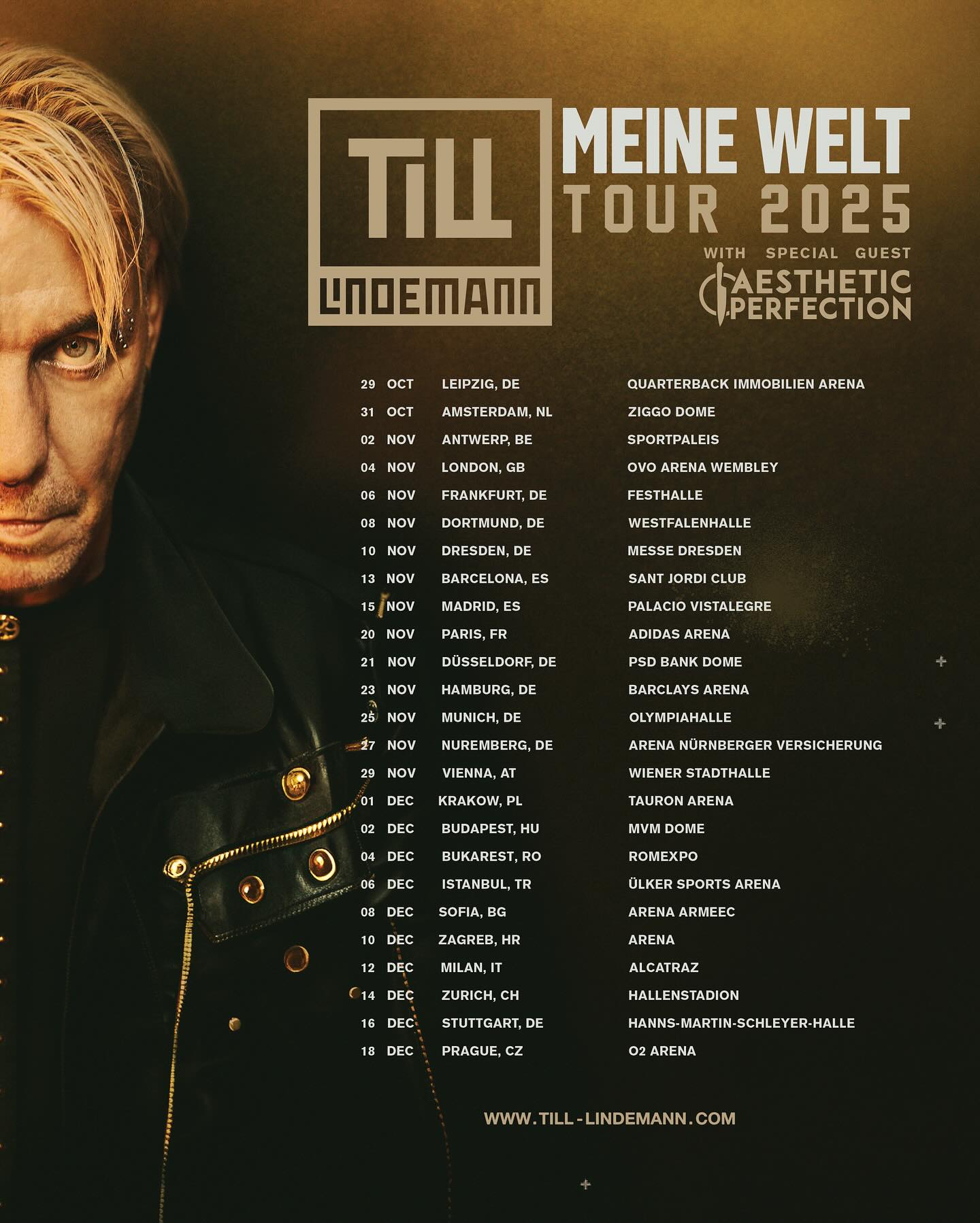 Till Lindemann Meine Welt Tour Poster 2026